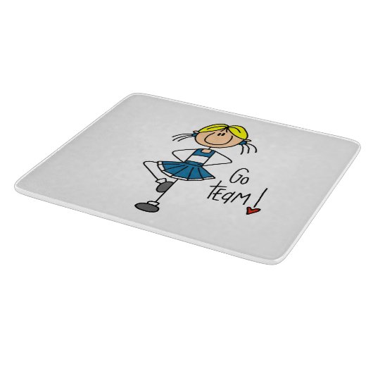 Blau geht Team-Cheerleader Schneidebrett (Ecke)