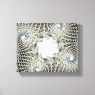 blau geknallt leinwanddruck