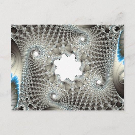 blau geknallt postkarte (Vorderseite)