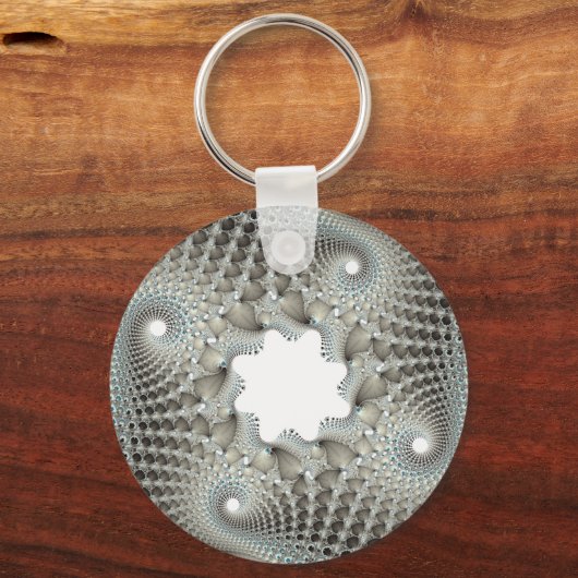 blau geknallt schlüsselanhänger (Vorderseite)