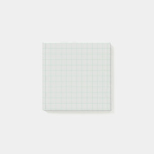 Blau gekreuztes Muster Subtile Grid Design Post-it Klebezettel