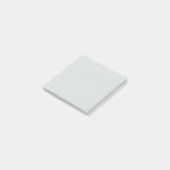 Blau gekreuztes Muster Subtile Grid Design Post-it Klebezettel (angewinkelt)