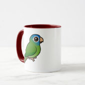 Blau-gekröntes Conure Tasse (Vorderseite Links)