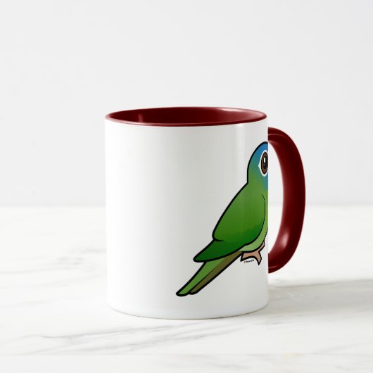 Blau-gekröntes Conure Tasse (VorderseiteRechts)