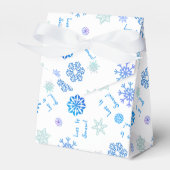 Blau Gelassen Schneeflocken Wählen Sie Ihre Farbe Geschenkschachtel (Vorderseite)