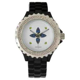 blau-gelb armbanduhr