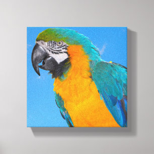 Blau-Gelb-Blau-Leinwand Leinwanddruck