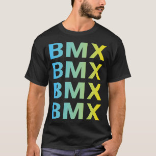 Blau Gelb BMX T-Shirt