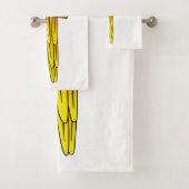 Blau-Gelb-Cartoon Badhandtuch Set (Insitu)