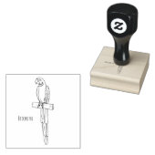 Blau-Gelb-Cartoon Gummistempel (Stempel)