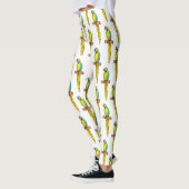 Blau-Gelb-Cartoon Leggings (Links)