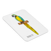 Blau-Gelb-Cartoon Magnet (Rechte Seite)