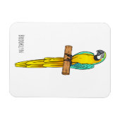 Blau-Gelb-Cartoon Magnet (Horizontal)