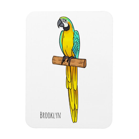 Blau-Gelb-Cartoon Magnet (Vertikal)