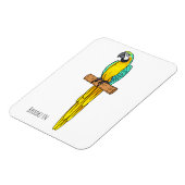 Blau-Gelb-Cartoon Magnet (Linke Seite)
