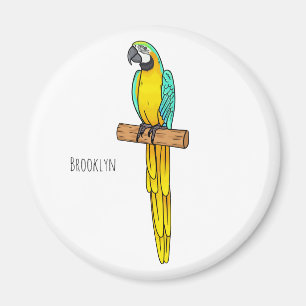 Blau-Gelb-Cartoon Magnet