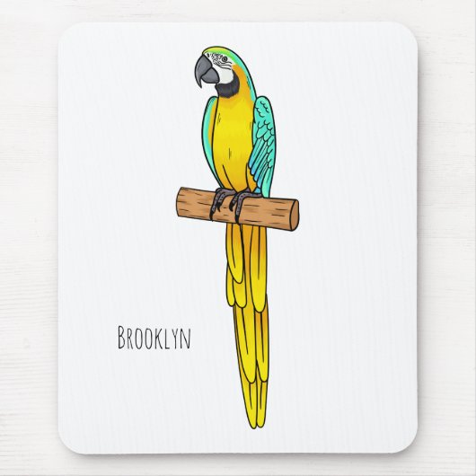Blau-Gelb-Cartoon Mousepad (Vorne)