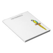 Blau-Gelb-Cartoon Notizblock (angewinkelt)