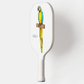 Blau-Gelb-Cartoon Pickleball Schläger (Links)