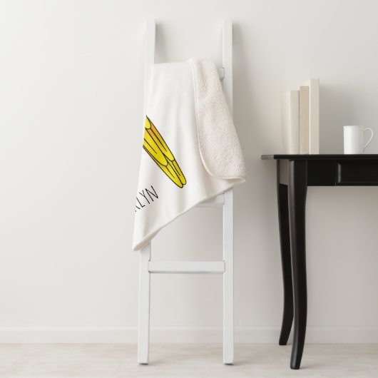 Blau-Gelb-Cartoon Sherpadecke (Beispiel)