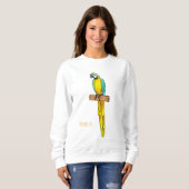 Blau-Gelb-Cartoon Sweatshirt (Vorne ganz)