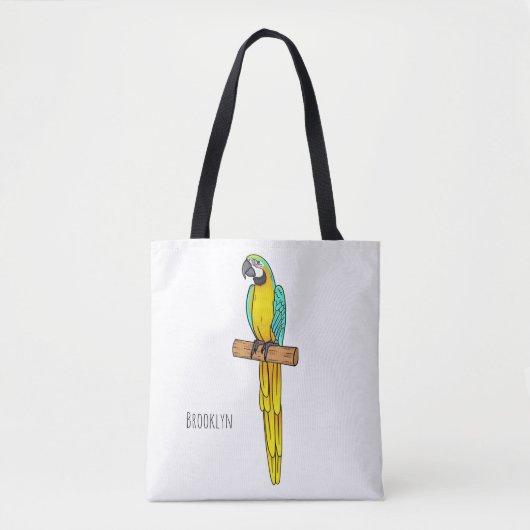 Blau-Gelb-Cartoon Tasche (Vorderseite)