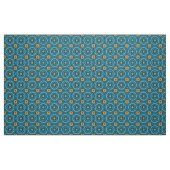 Blau & Gelb Elegantes Boho Geometrisches Muster Stoff (Fat Quarter (45,7 x 55,9 cm))