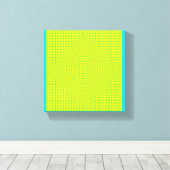 Blau, gelb gestrichene Canvas Art Leinwanddruck (Insitu (Holzboden))