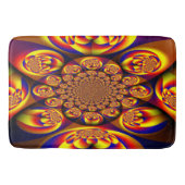 Blau, Gelb, Goldmini Badematte (Vorderseite)