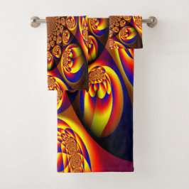 Blau, Gelb, Goldmini Badhandtuch Set