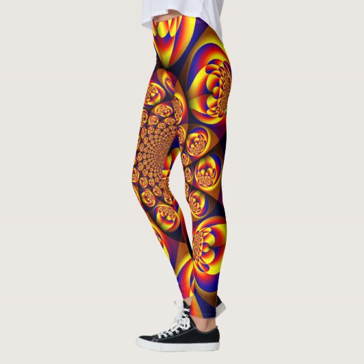 Blau, Gelb, Goldmini Leggings (Links)