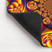 Blau, Gelb, Goldmini Mousepad (Ecke)