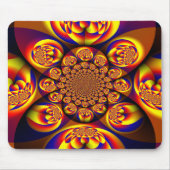 Blau, Gelb, Goldmini Mousepad (Vorne)