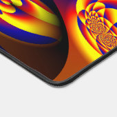 Blau, Gelb, Goldmini Schreibtischunterlage (Ecke)