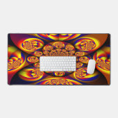 Blau, Gelb, Goldmini Schreibtischunterlage (Tastatur & Maus)