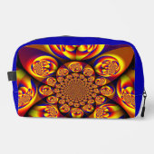 Blau, Gelb, Goldmini Waschbeutel (Vorderseite)