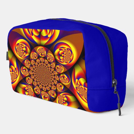 Blau, Gelb, Goldmini Waschbeutel (Rechte Ecke)