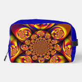 Blau, Gelb, Goldmini Waschbeutel (Rückseite)