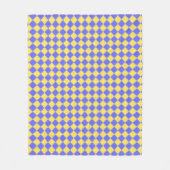 Blau-Gelb-Grau Fleecedecke (Vorderseite)