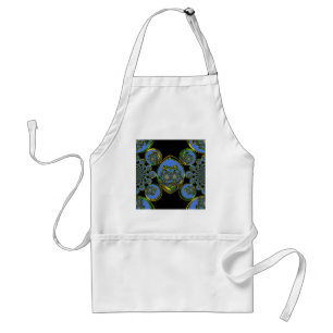 Blau-Gelb-Kaleidoskop Kunstdrucke Schürze