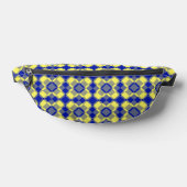 Blau Gelb Karo Argyle-Muster Bauchtasche (Ablage )