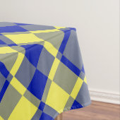 Blau Gelb Karo Argyle-Muster Tischdecke (Beispiel)