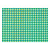Blau-Gelb-Karo Kariertes Muster Tischdecke (Vorderseite (Horizontal))