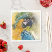 Blau-Gelb-Maca (Ara ararauna) Serviette (Beispiel)