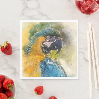 Blau-Gelb-Maca (Ara ararauna) Serviette