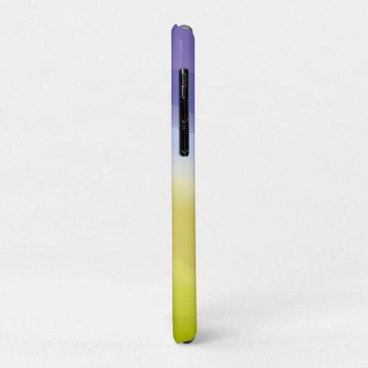 Blau gelb mit Namen Case-Mate iPhone Hülle (Hinten/Links)