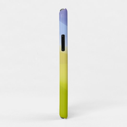 Blau gelb mit Namen Case-Mate iPhone Hülle (Hinten/Rechts)