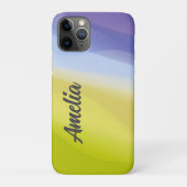 Blau gelb mit Namen Case-Mate iPhone Hülle (Rückseite)