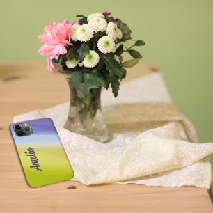 Blau gelb mit Namen Case-Mate iPhone Hülle