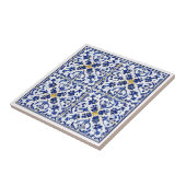 Blau-gelb-Muster im mediterranen Stil Fliese (Seite)